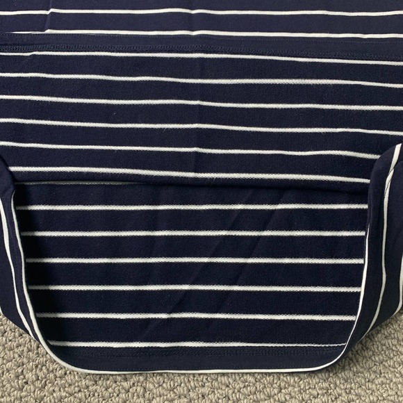 Talbots Womens Skirt Size PXL Blue/White Striped Drawstring Unlined Straight - Picture 5 of 10
